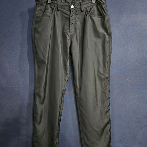 플라스틱 프로덕트 블랙 남성 허리 32~33 와이드팬츠 