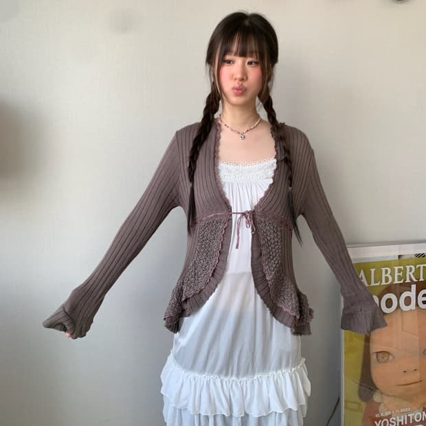 axes femme, cardigan