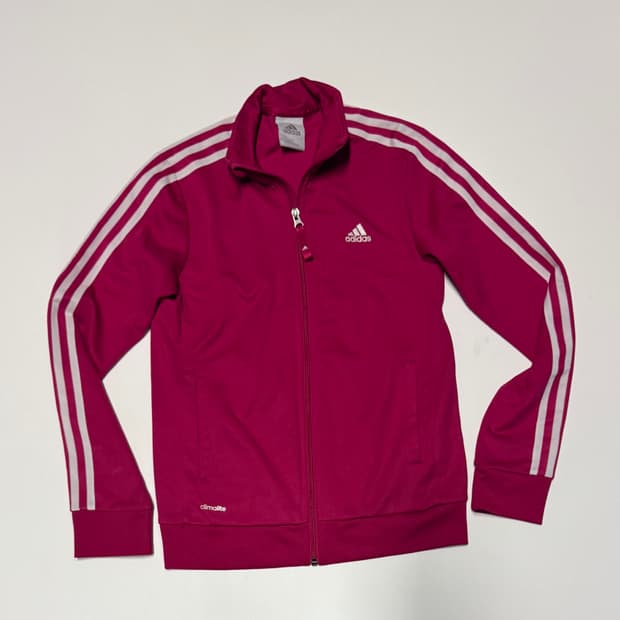 여성 아디다스 핫핑크 케이 트랙탑 집업 져지 s