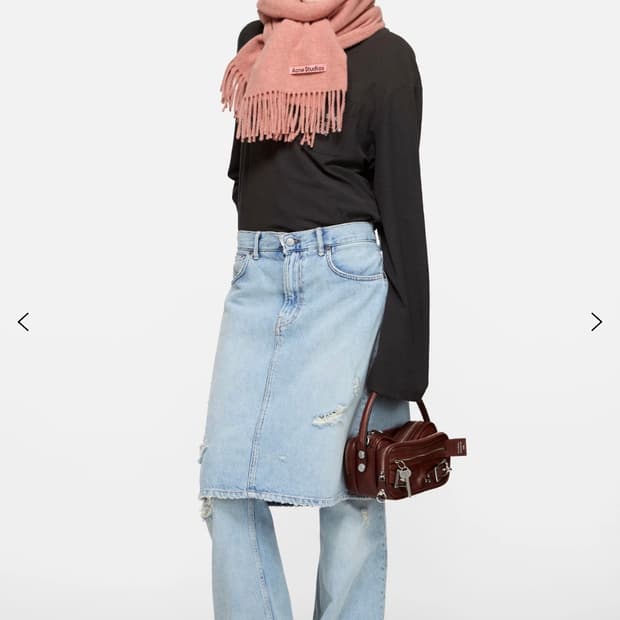 아크네 스튜디오 머플러 로즈 멜란지