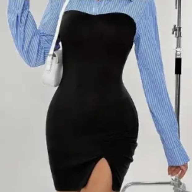 (새상품)셔츠트임원피스