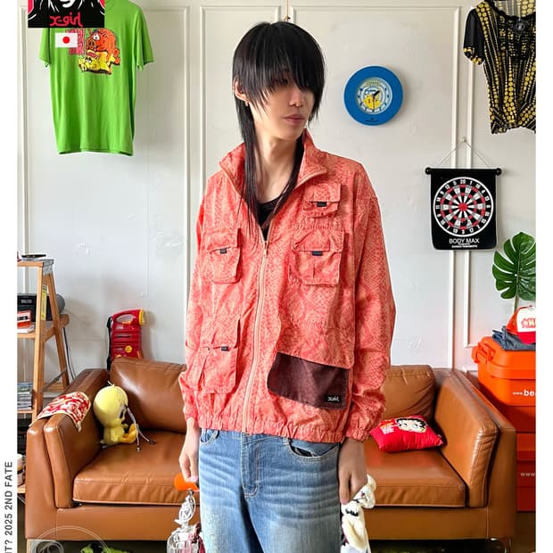 X-Girl Japan Python Pattern Utility JK