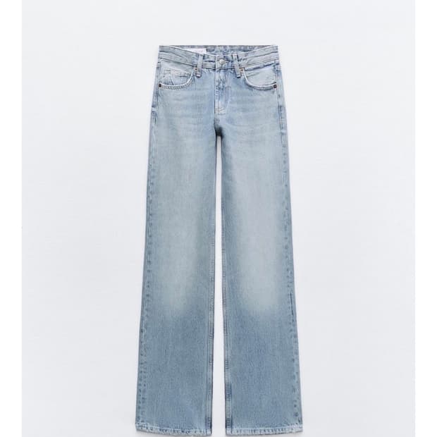 JEANS TRF WIDE LEG 미드라이즈 36