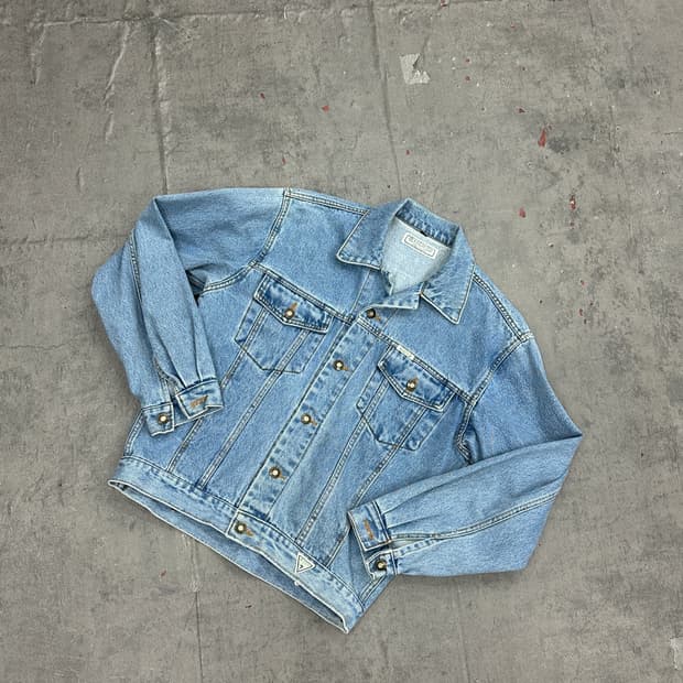 게스 진 데님 자켓 L