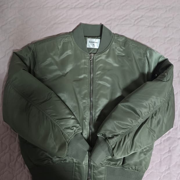 자바나스 에센셜 MA-1 패딩 자켓 카키 M