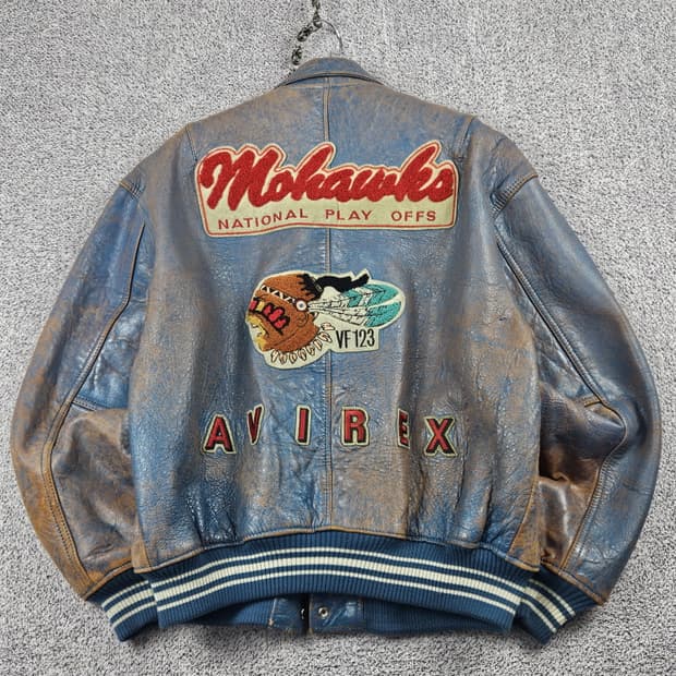 아비렉스 모호크스 내셔널 플레이오프 가죽자켓 ( M ) / 10000