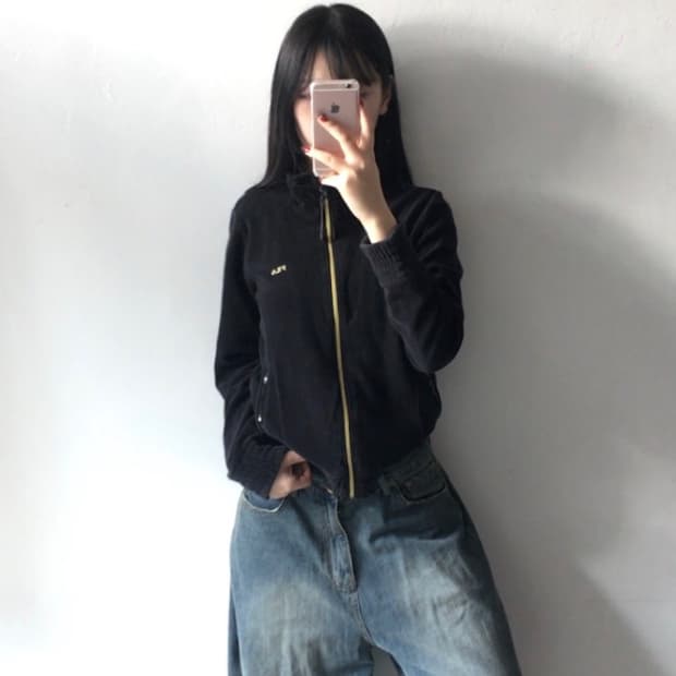 필라 벨벳 집업