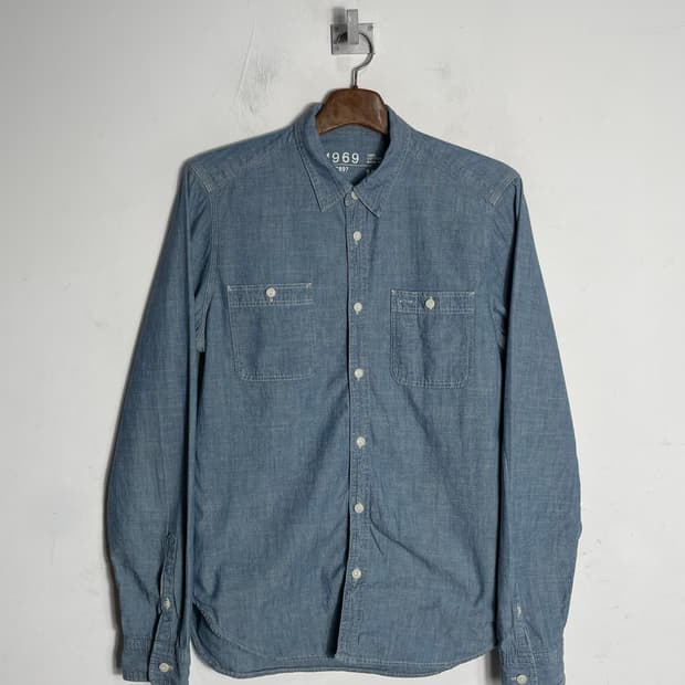 GAP 갭 1969 셔츠 블루