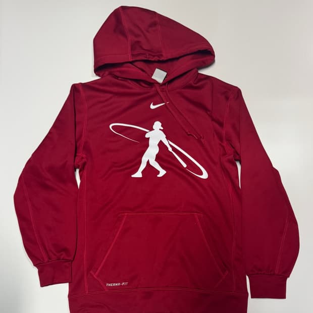나이키 레드 기능성 스윙맨 써마핏 후드티