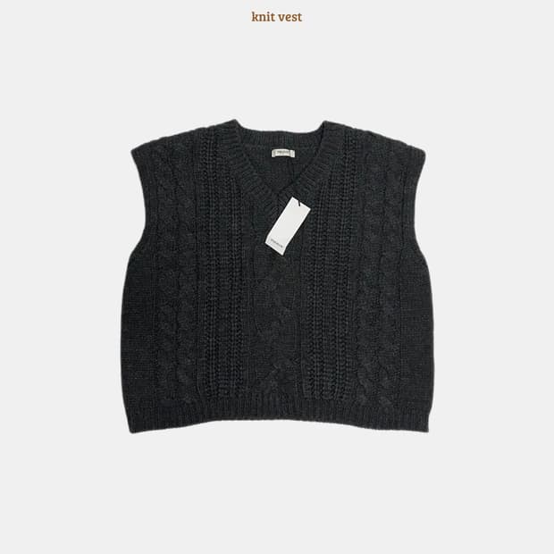 폴햄 브이넥 니트 베스트 (택있음)