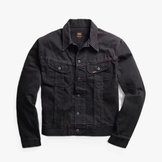 RRL 흑청 트러커 자켓