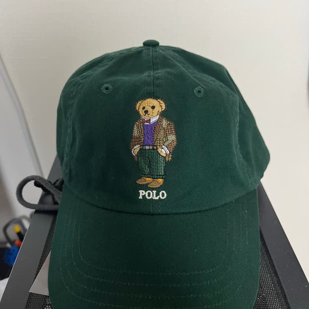 폴로 베어 치노 트윌 볼캡 2023딥그린