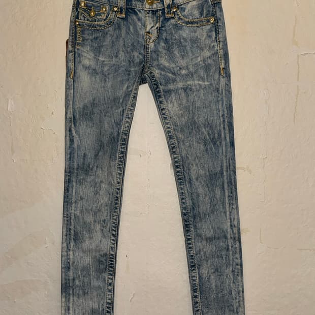 “VIGOSS” yellow dart jeans