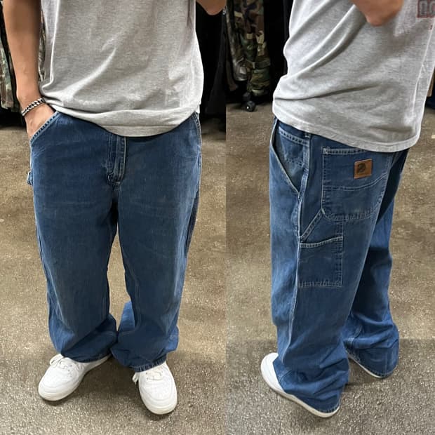 Carhartt 데님 카펜터 팬츠 (34“)