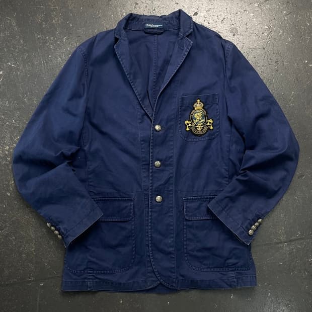 42R 폴로 랄프로렌 와펜 코튼 블레이저 