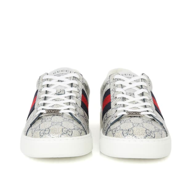 구찌 GG 수프림 웹 삼선 에이스 스니커즈 812047