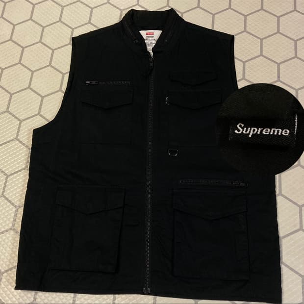 (L) 슈프림 00s 유틸리티 카고 베스트 블랙