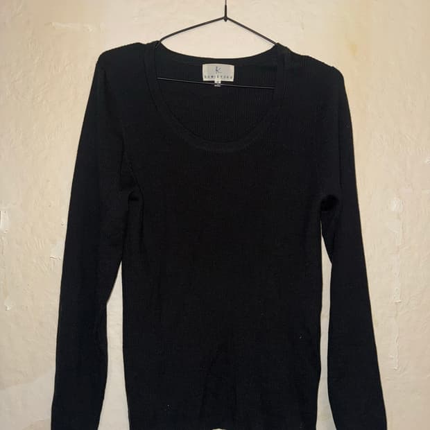 “KUMIKYOKU” Square neck long sleeve