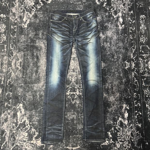 Fuga washed design denim pants
