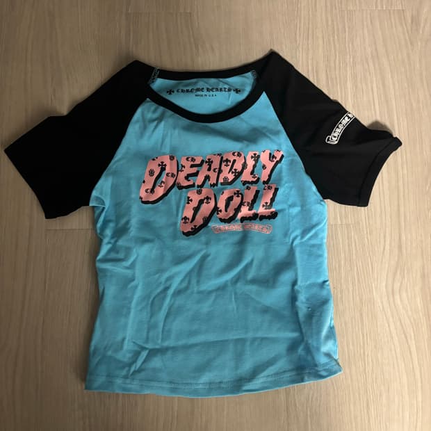 크롬하츠st 크롭 티