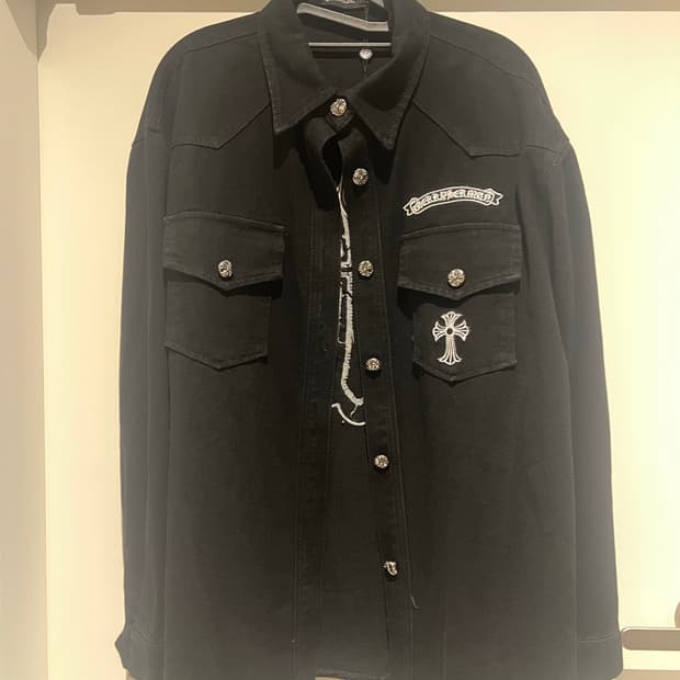 크롬하츠 십자가 크로스패치 셔츠