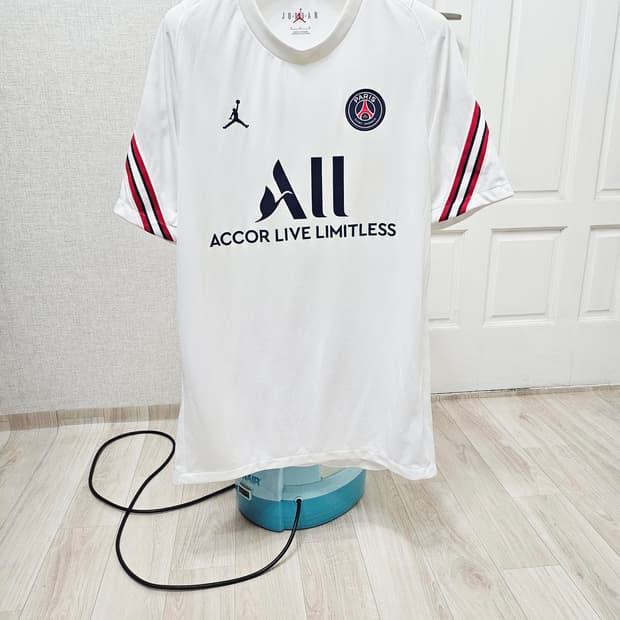 (100) 나이키 조던 (PSG)파리생제르망 [화이트] 스트라이크 반팔탑