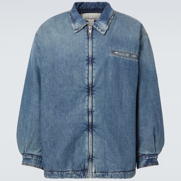 erl 시어링 데님 자켓 xl