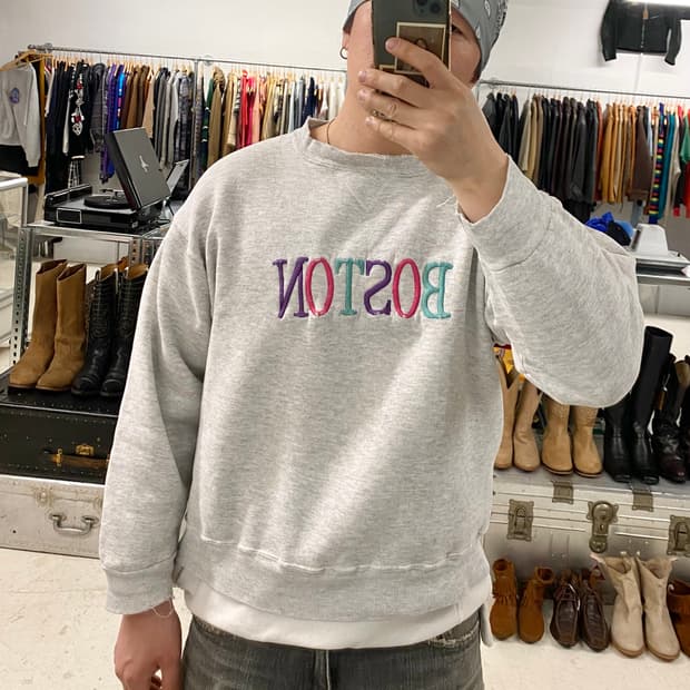80s HANES boston sweat shirt