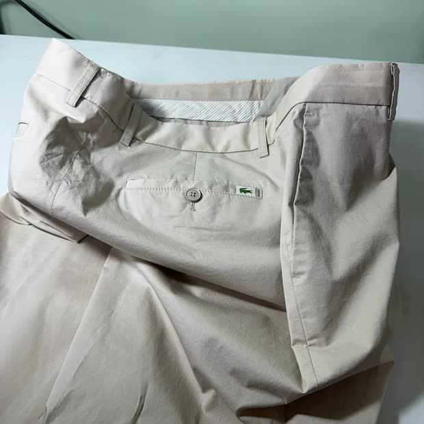 M-L 라코스테 라이트베이지 슬림레귤러핏 써머코튼 치노팬츠