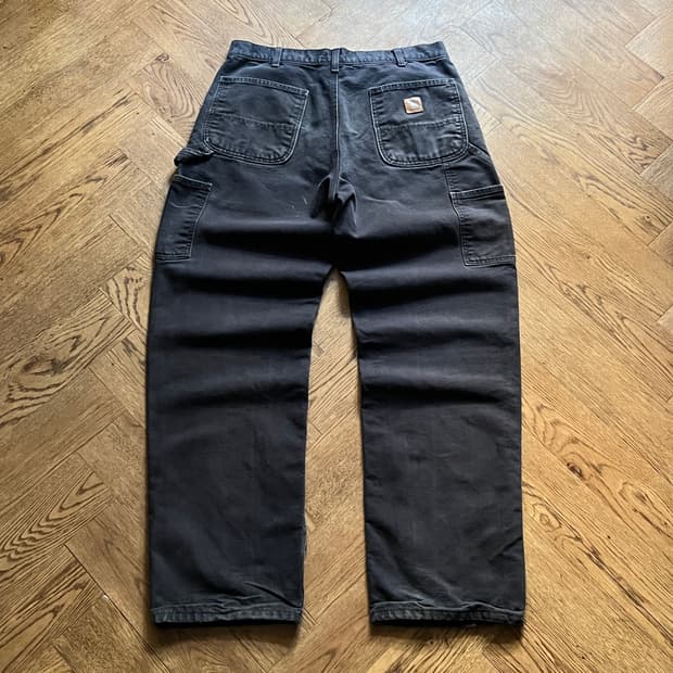[34]칼하트 USA 빈티지 워싱 미드나잇 네이비 싱글니 카펜터 워크팬츠