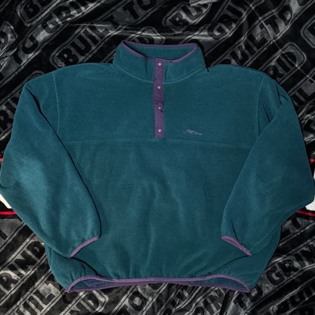 엘엘빈 스냅 티 플리스 풀오버 틸 퍼플