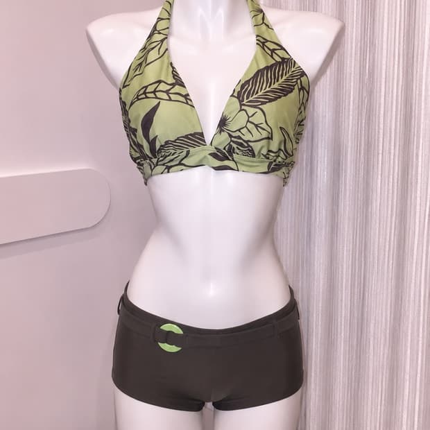 Seafolly 오리엔탈 카키 그린 비키니
