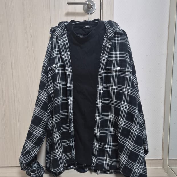 [2] 발렌시아가 트렁프뢰유 체크셔츠