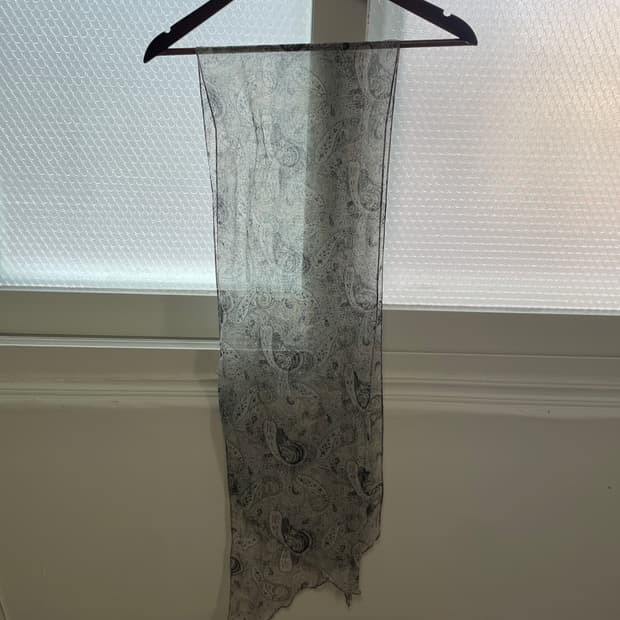 빈티지 페이즐리 실키 스카프 