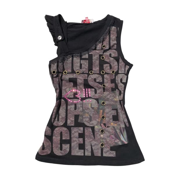 ♡!!! lace eyelet sleeveless