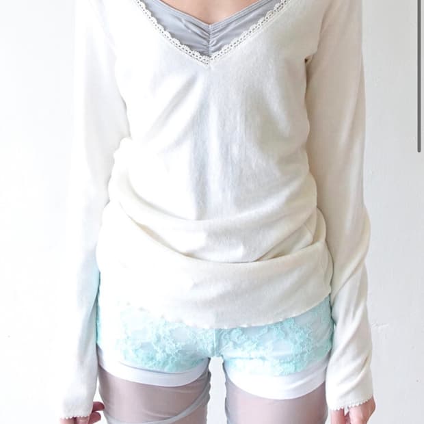 새상품) iris long top (cream)