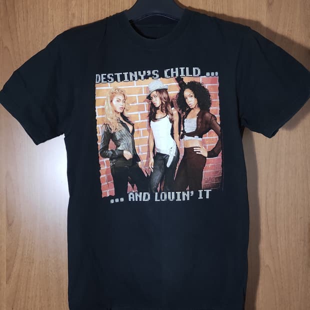 00s 데스티니 차일드 티셔츠 m~L 비욘세