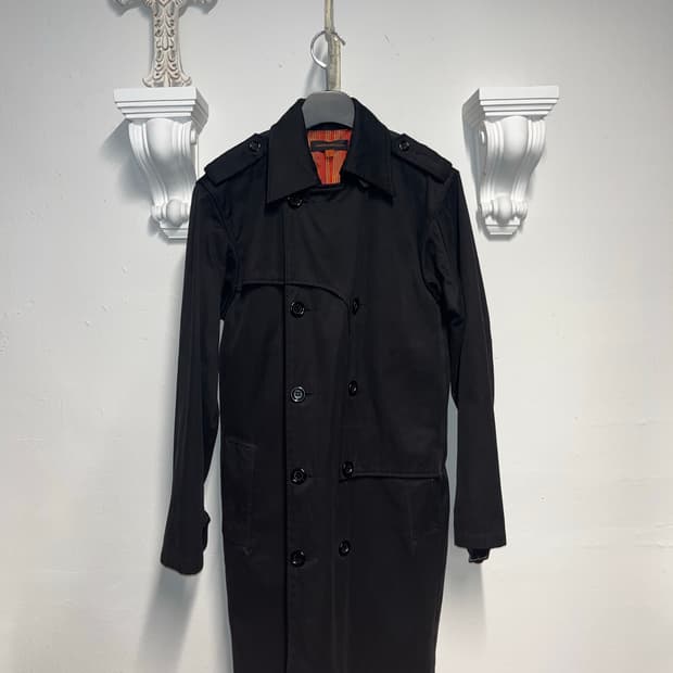 언더커버 Undercover 블랙 커브스 버튼 코트 2