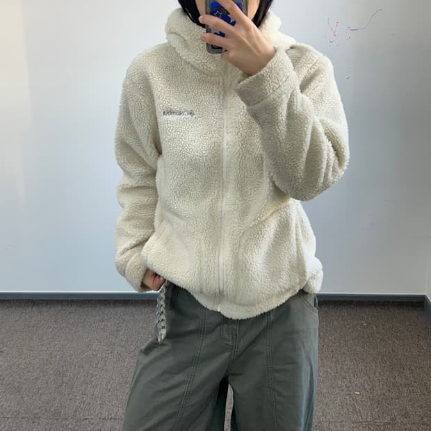 Columbia 콜롬비아 아이보리 후리스 집업