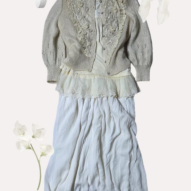 러블리 모리 페어리 가디건 액팜 엑팜 롱슬리브 이너 세트