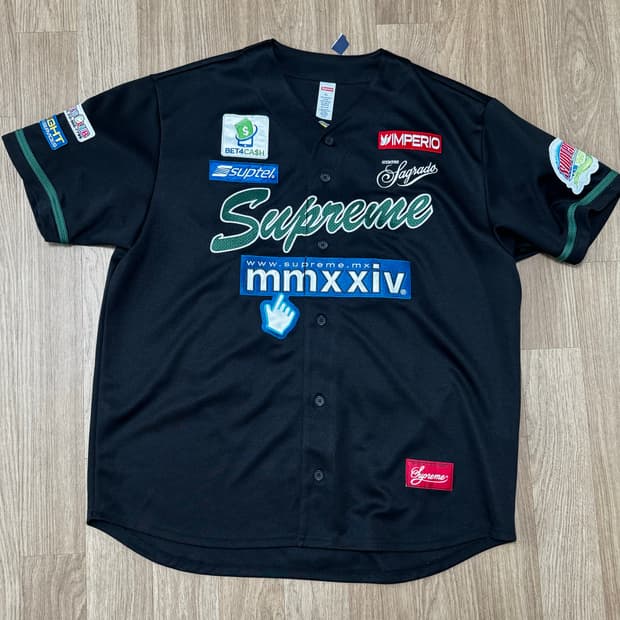 Supreme baseball jersey XL