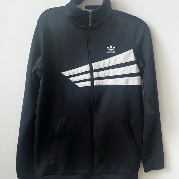 아디다스 오리지널 플레임 사선 포인트 져지 집업 adidas