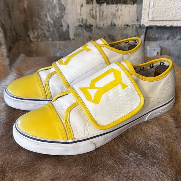 존갈리아노 레더 벨크로 스니커즈