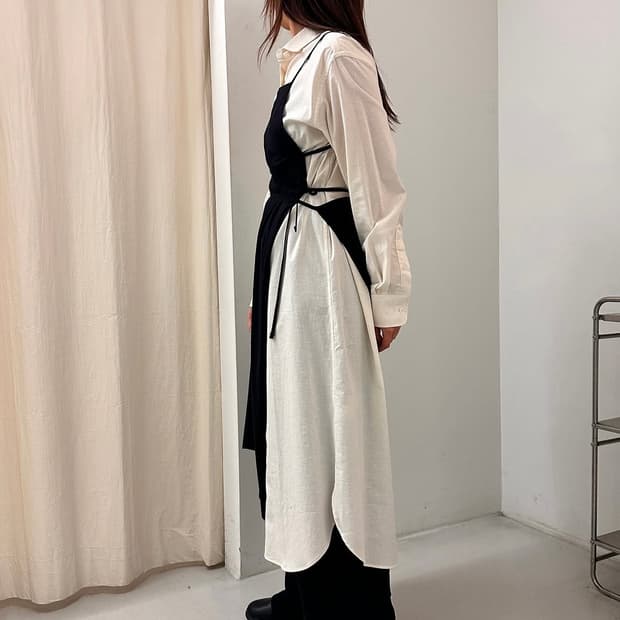 Baserange Ole Shirt Dress-Undyed (xs)
