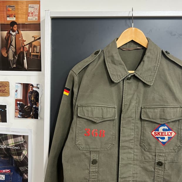 70s Military 밀리터리 독일군 오리지널 야상 셔츠 자켓