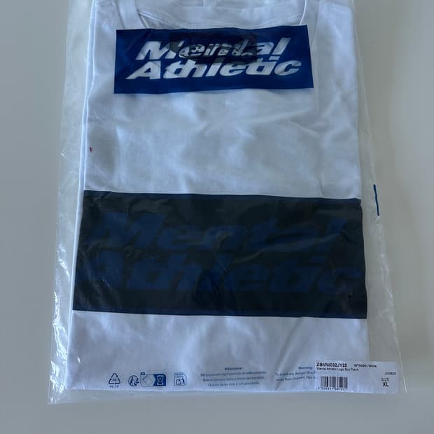 MENTAL ATHLETIC logo box tshirt XL