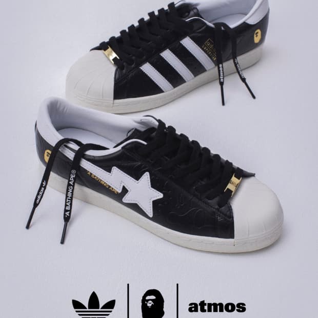 [285] 베이프x아디다스x아트모스 슈퍼스타 블랙