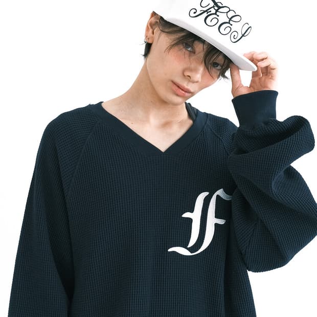 샵페어리 와플 박시 맨투맨