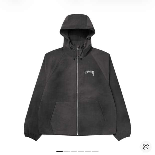 [L] 스투시 웨이브 다이 비치 쉘 자켓 블랙