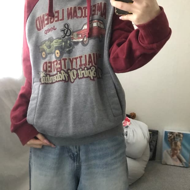 지프 나그랑 빈티지 후드티